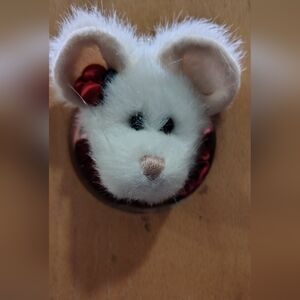 NWT Boyds Bears Collectible Monterey Mouski in red cordoroy 1999 Plush 7" #91675